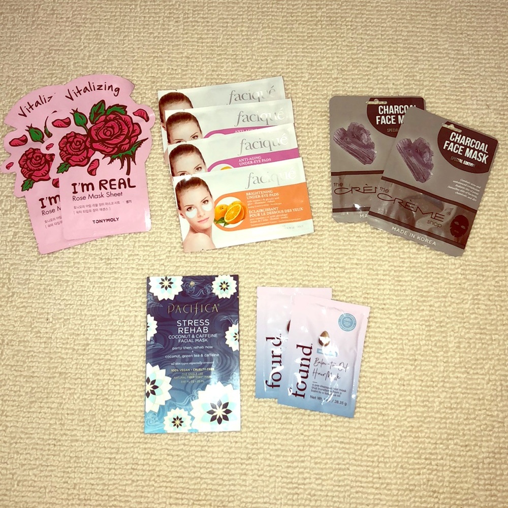 Face Masks, Hair Masks, and Under Eye Pads